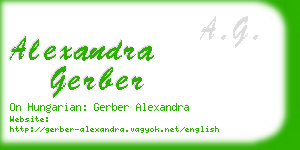 alexandra gerber business card